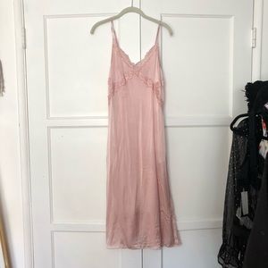 & Other Stories baby pink slip dress